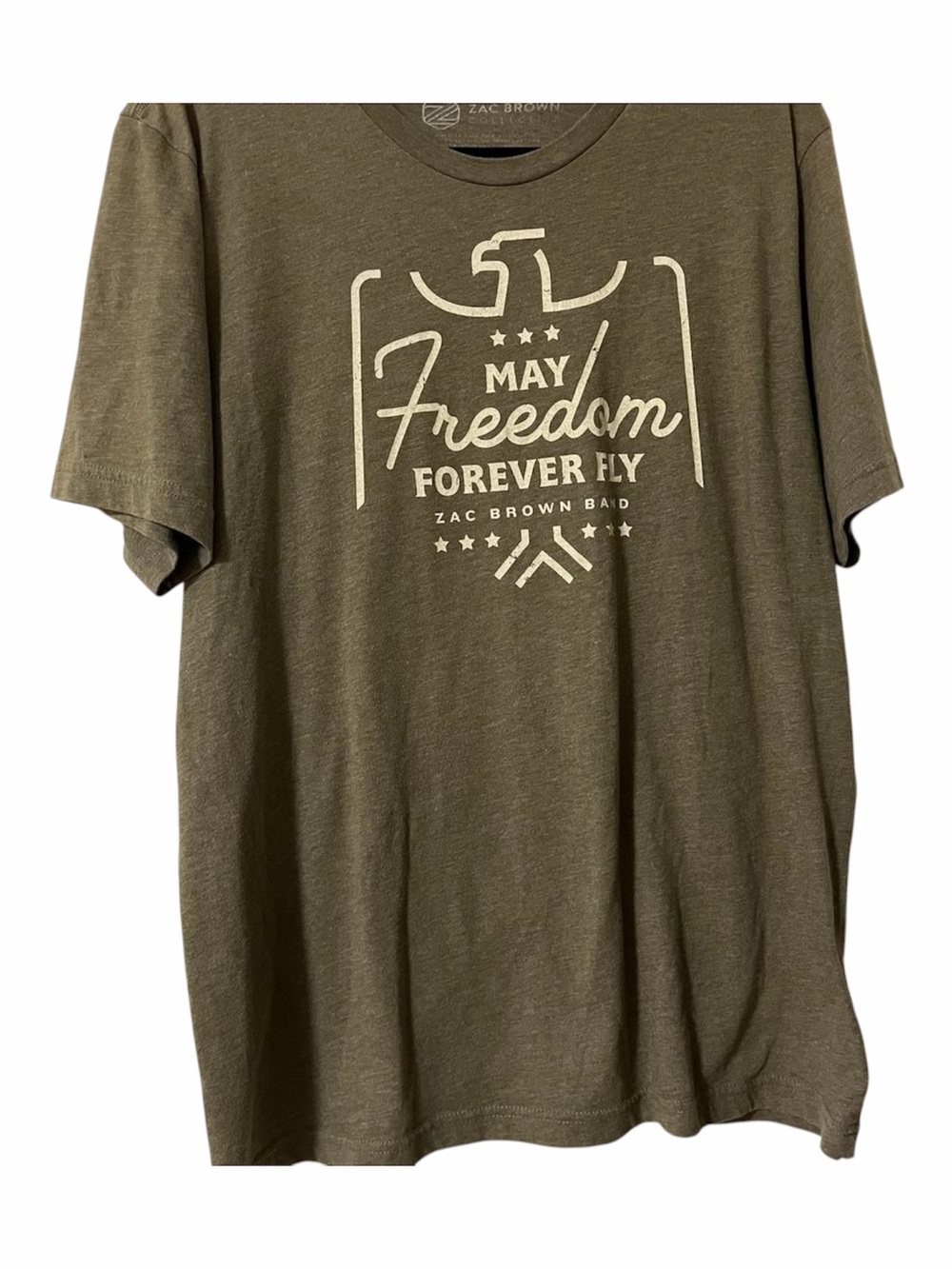 Zac Brown Band May Freedom Forever Fly Tour Tee Size XL Country Music Western